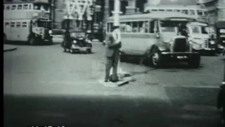 Buses In London, 1940s - Film 17546