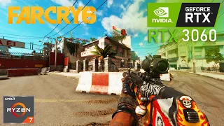 Far Cry 6 : RTX 3060 + RYZEN 7 5700X : 1080p / 1440p / 4K