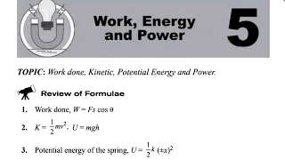 revision notes ncert : work - energy - power #physicsclass11 #physics