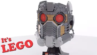 LEGO Marvel Guardians of the Galaxy Star-Lord's Helmet review! No stickers, great display 76251