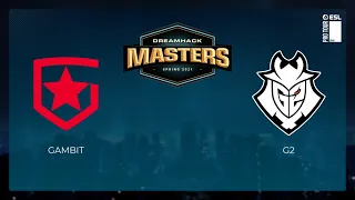 Gambit vs G2 | Лучшие моменты | DreamHack Masters Spring 2021