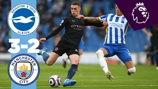 HIGHLIGHTS | Brighton 3-2 Man City | 10 man City lose 5 goal thriller