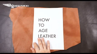 tutorial on how to age leather