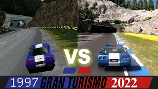 Gran Turismo 7 vs 1 | The 25 years differences | Trials Mountain and High Speed Ring