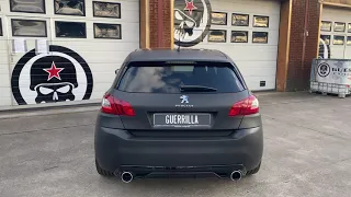 Peugeot 308 GTI with mid muffler delete and Guerrilla Bypass