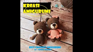 Tutorial Crochet Amigurumi Teddy Bear Mini Part 1 / Cara merajut Mudah Teddy Bear Untuk Pemula