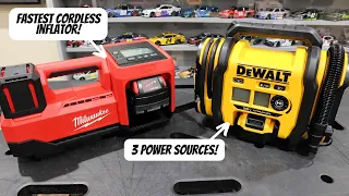 Milwaukee M18 Inflator 2848-20 vs Dewalt 20v Tire Inflator DCC020IB