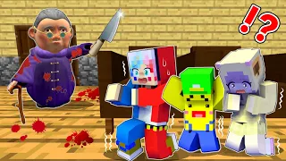 【殺人鬼の正体が…⁉️】恐怖のおばあちゃん家に閉じ込められるマインクラフト😱【マイクラ Minecraft】ぽっぴんず