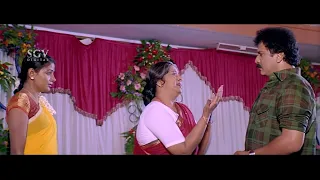 Sada Drink Poison As Ravichandran Marry With Other Girl | Mallikarjuna New Kannada Movie Best Scene