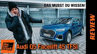 Audi Q5 Facelift (2021): DAS MUSST DU WISSEN!!! 💡 Fahrbericht | Review | Test | Sportback | 45 TFSI