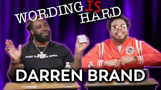 Darren Brand Vs Tahir Moore - WORDING IS HARD!