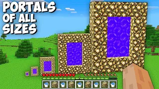 I can BUILD HEAVEN PORTAL OF ALL SIZES in Minecraft ! TINY, SMALL, NORMAL, BIG and BIGGEST PORTAL !