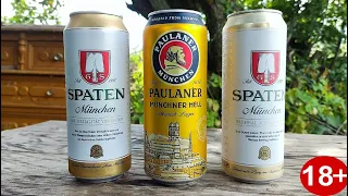 Российское ПИВО vs оригинальное немецкое ПИВО Шпатен Spaten vs Paulaner  Слепая дегустация пива