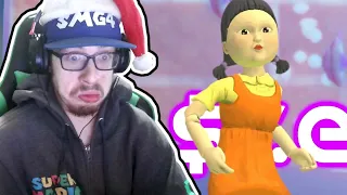 Mario Does Japanese Gameshows Reaction! | SQUID GAMES!!! | SMG001