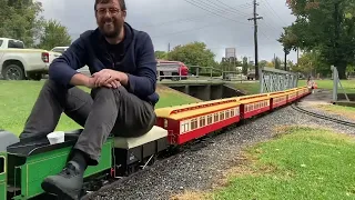 5” Gauge NSW live steam trains 2024 Orange Scale Run