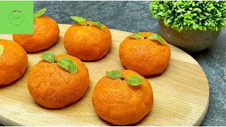 Tangerine appetizer, on the New Year's table. Delicious recipe. Basil food channel.