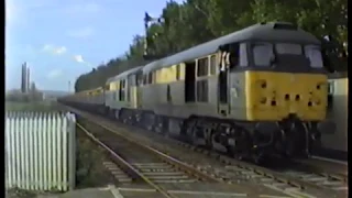 British Rail Trainload Freight-Forders Sidings, Stewartby Class 31+47+DMU, 1995