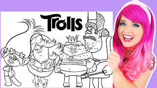 Coloring Trolls Poppy & The Bergens Coloring Pages | Pencils, Markers & Crayola Crayons