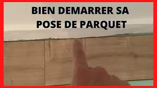 How to start laying your parquet, laminate floor against a crooked wall (old renovation)