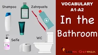 Learn German | German Vocabulary | Im Bad | In the bathroom | Badezimmer | A1