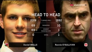 ►Ronnie O'sullivan vs Daniel Wells  European Masters Snooker 2016  ✔