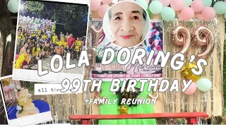 LOLA DORING’S 99th BIRTHDAY Celebration & Fam Reunion