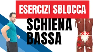 Dolore SCHIENA BASSA: sblocco immediato con questi 2 esercizi!