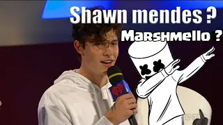 Marshmello revealing his face ! Shawn mendes ?