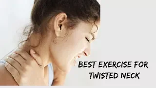 Best exercise for torticollis(twisted neck) in hindi