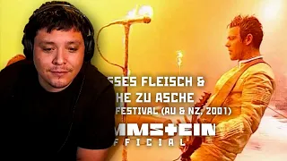 Rammstein - Weisses Fleisch & Asche zu Asche (Big Day Out Festival 2001) | Reaction