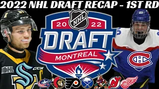 2022 NHL Draft First Round Recap