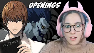 New ANIME FAN! Reacts to Death Note OPENINGS !!!