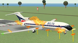 Delta airlines flight 1141 - Crash recreation in PTFS