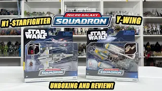 Y Wing and the Mandalorian N1 Starfighter from Micro Galaxy Squadron Unboxing and Review.
