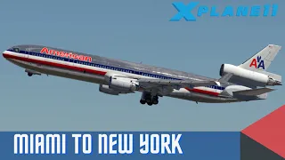 Miami to New York | **Giveaway** Rotate MD-11 | X-Plane 11