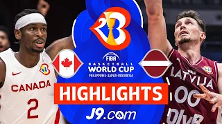 Canada 🇨🇦 vs Latvia 🇱🇻 | J9 Highlights | FIBA Basketball World Cup 2023