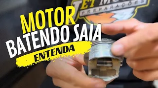 MOTOR BATENDO SAIA, ENTENDA! UM DOS DEFEITOS MAIS COMUNS EM MOTORES  DE MOTO!