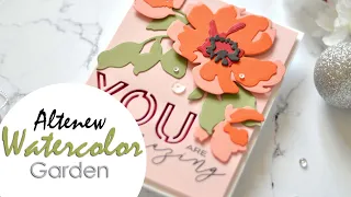 Want a Watercolour Floral Card WITHOUT the Watercolouring!