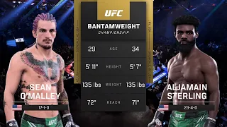 UFC 5 Gameplay Sean O'Malley vs Aljamain Sterling