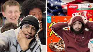 PREDICTED THIS 😂🤣 | AMERICANS REACT TO BRITISH HIGHSCHOOLERS TRY AMERICAN CEREAL FOR THE FIRST TIME!