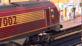 Bridge strike at Lawrence Hill Station, with 67002. 24 years ago.