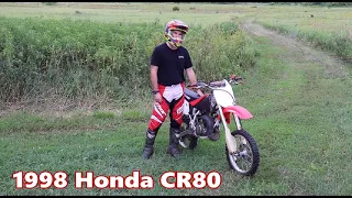 1998 Honda CR80 Powerband Revs! Full Throttle Acceleration / WOT - 2-Stroke!