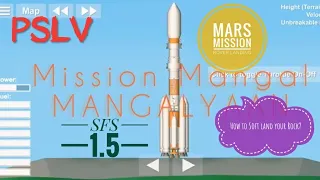 Mission Mangal, #Mangalyaan Mission in a PSLV Rocket In (SFS1.5) Space Flight Simulator🚀🚀 Rover