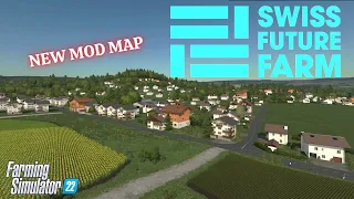 "SWISS FUTURE FARM" FS22 Map Tour/Review | New Mod Map | Farming Simulator 22 | PS5