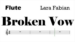 Broken Vow Flute Sheet Music Backing Track Play Along Partitura