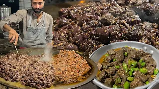 Tawa Fry Kaleji | Mutton Fried Liver Recipe | Street Food Peshawari Tomato Masala Tawa Kaleji Fry
