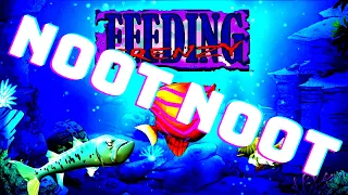 Feeding Frenzy but I replaced the sounds with every sound is Noot Noot Pingu (LOUD WARNING)