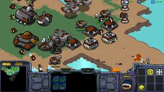 1 vs 7 computers on Starcraft: Cartooned (Terran)