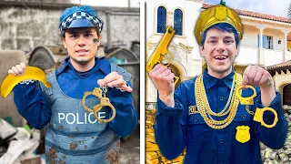 BIEDNY vs BOGATY POLICJANT!