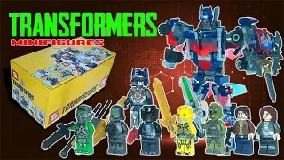 ✔️ Transformers Robot Knockoff Lego Minifigures by Sheng Yuan + giant Optimus Prime